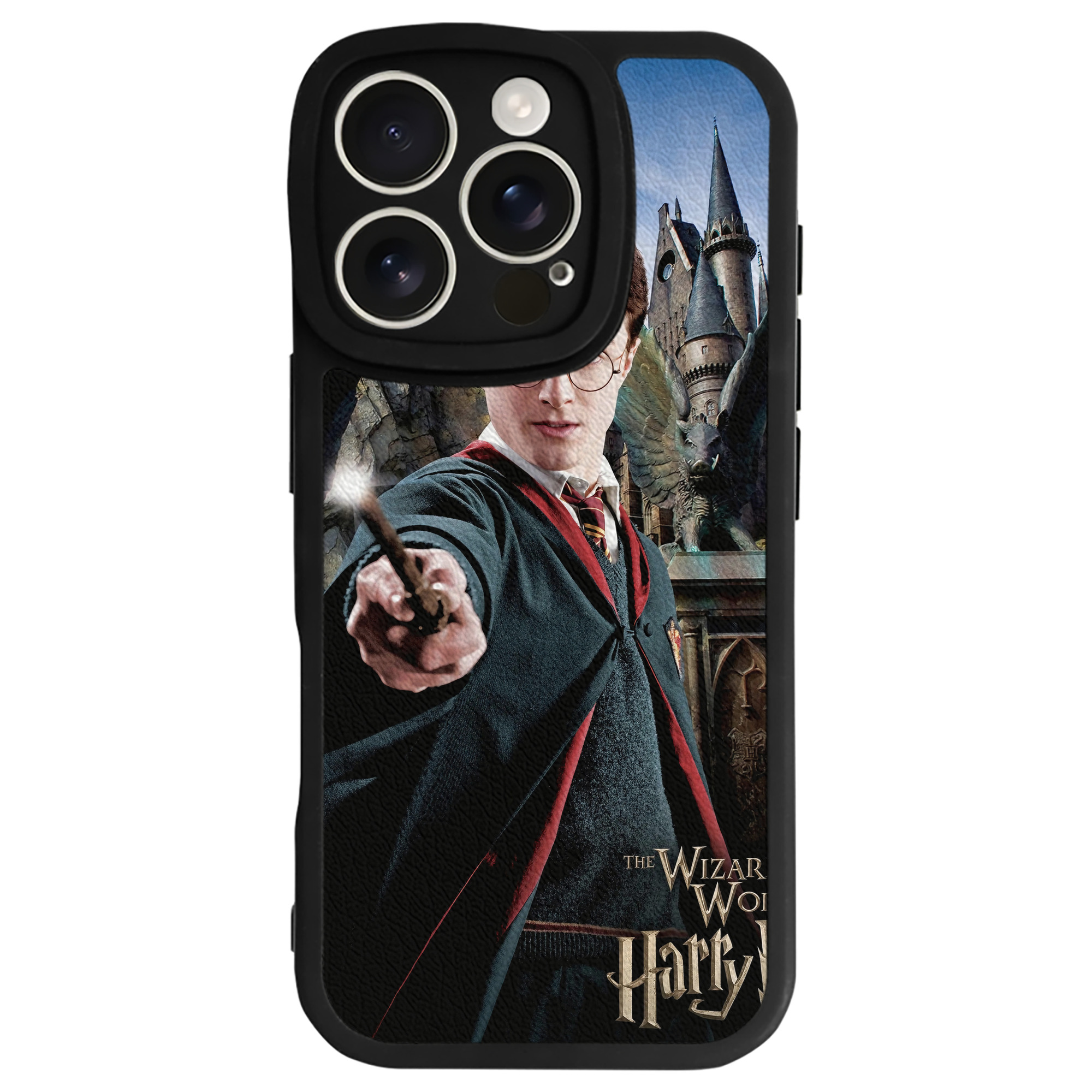 （画像用） Harry Potter ハリー・ポッターシリーズ 【iPhone 16シリーズ対応】シリコンスマホケース（レザー調） 材質：シリコン